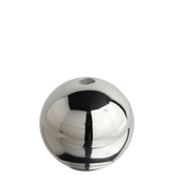 sphere candle holder - chrome medium 