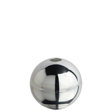 sphere candle holder - chrome small
