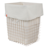 store it basket with canvas bag - sand large 