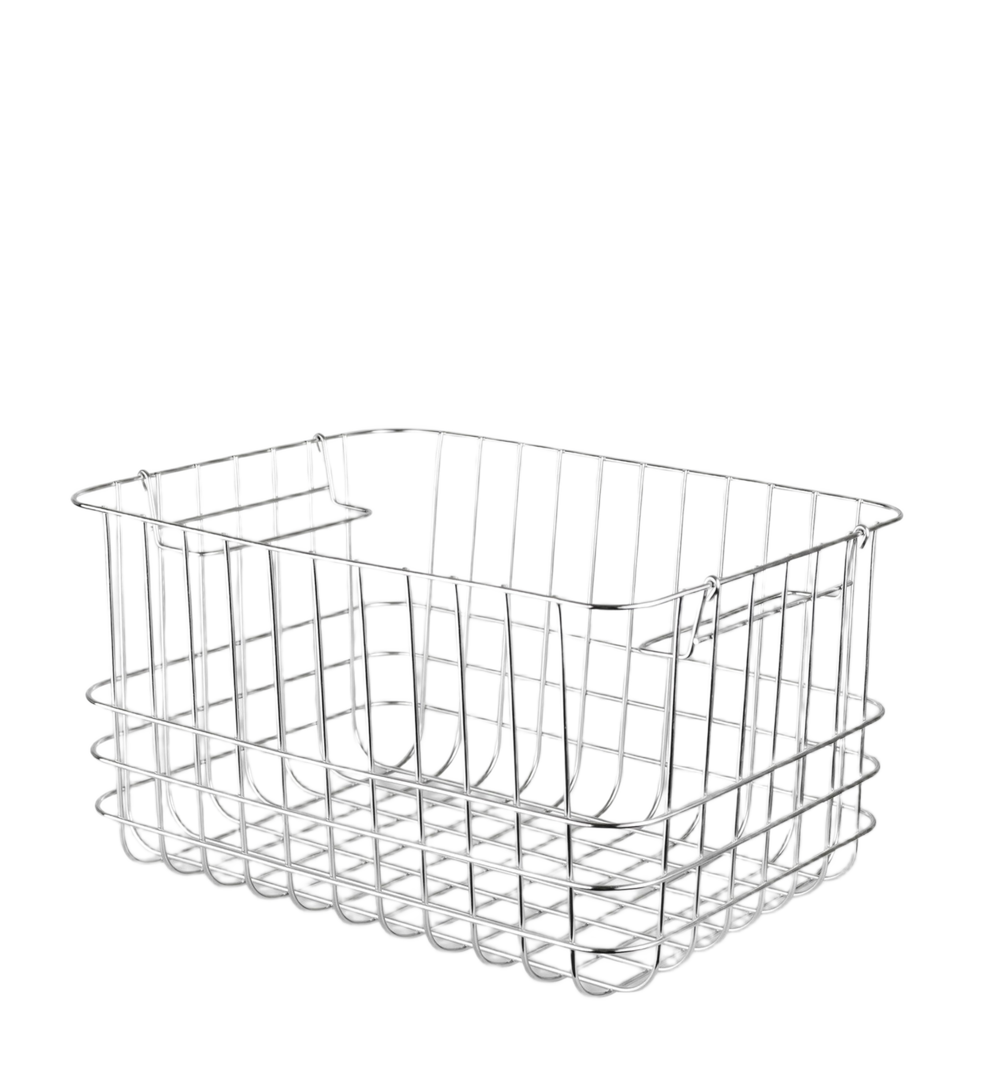 store it basket - chrome medium