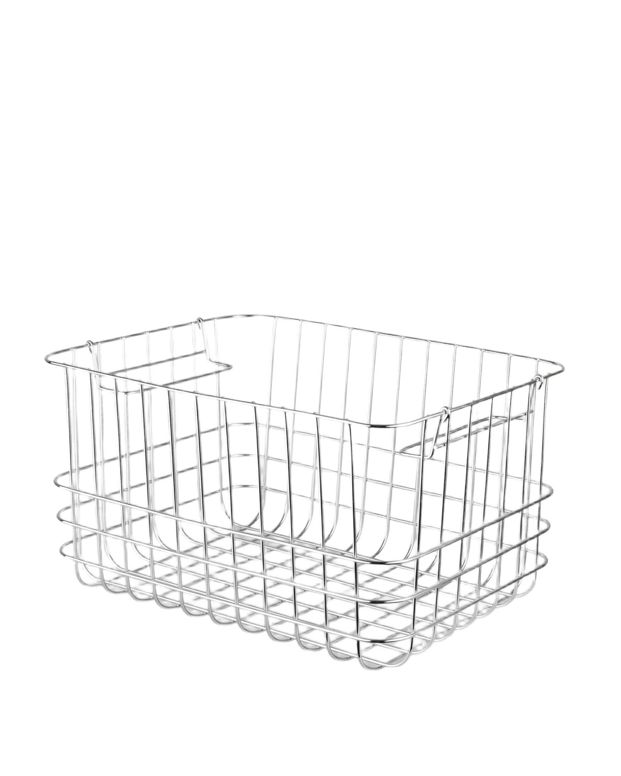 store it basket - chrome medium