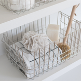 store it basket - chrome medium