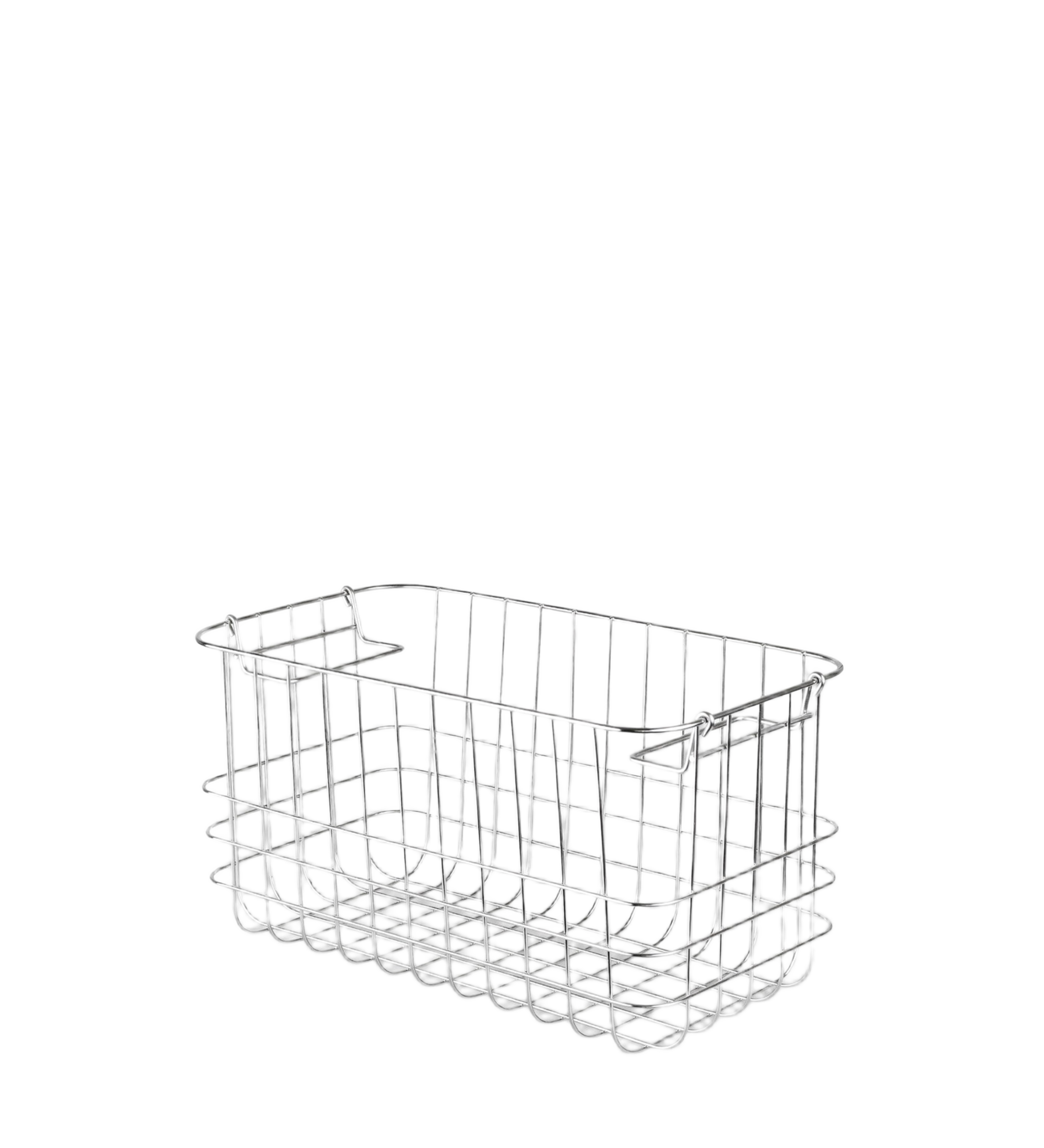 store it basket - chrome small