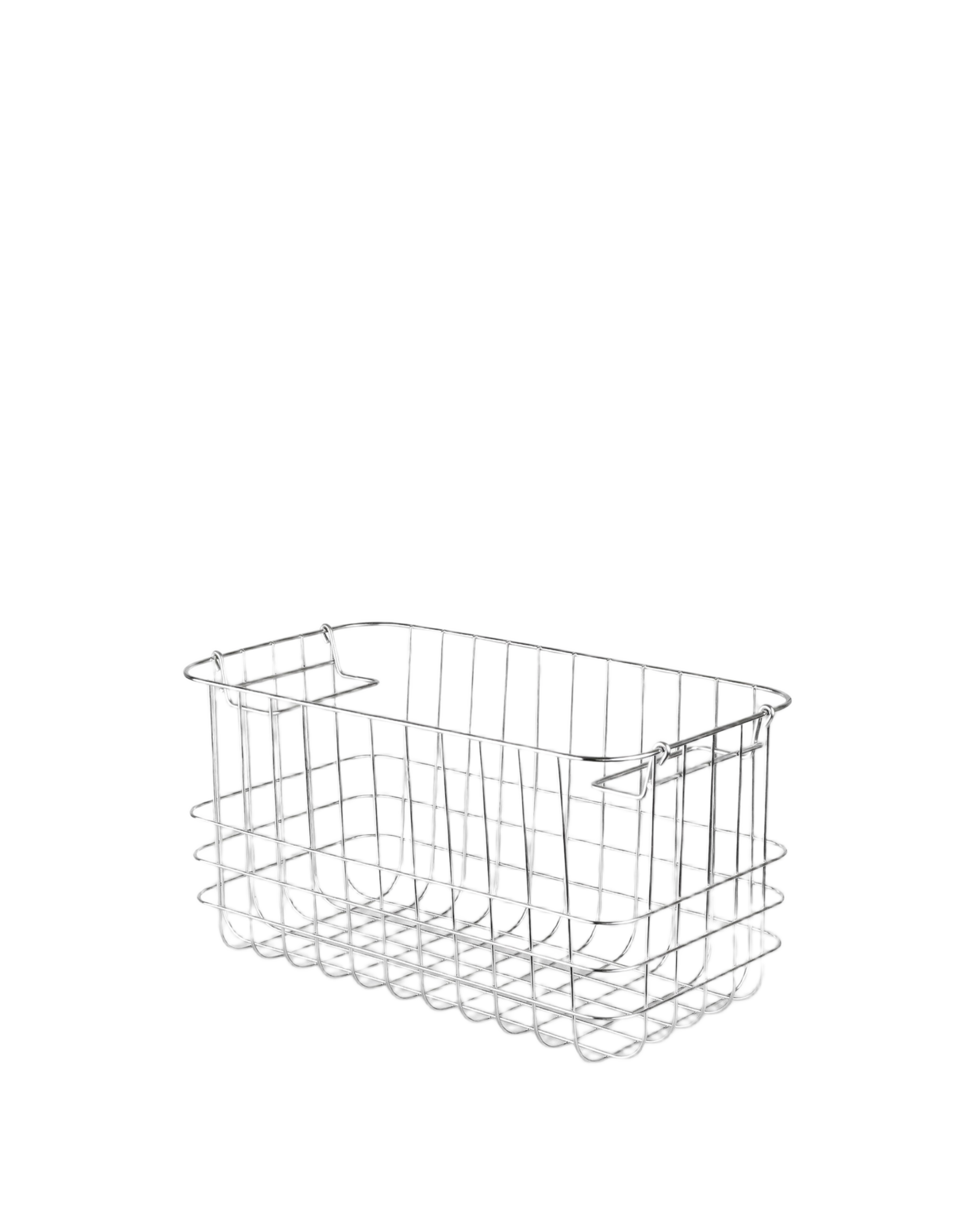 store it basket - chrome small