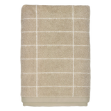 tile stone towel - sand off/white 