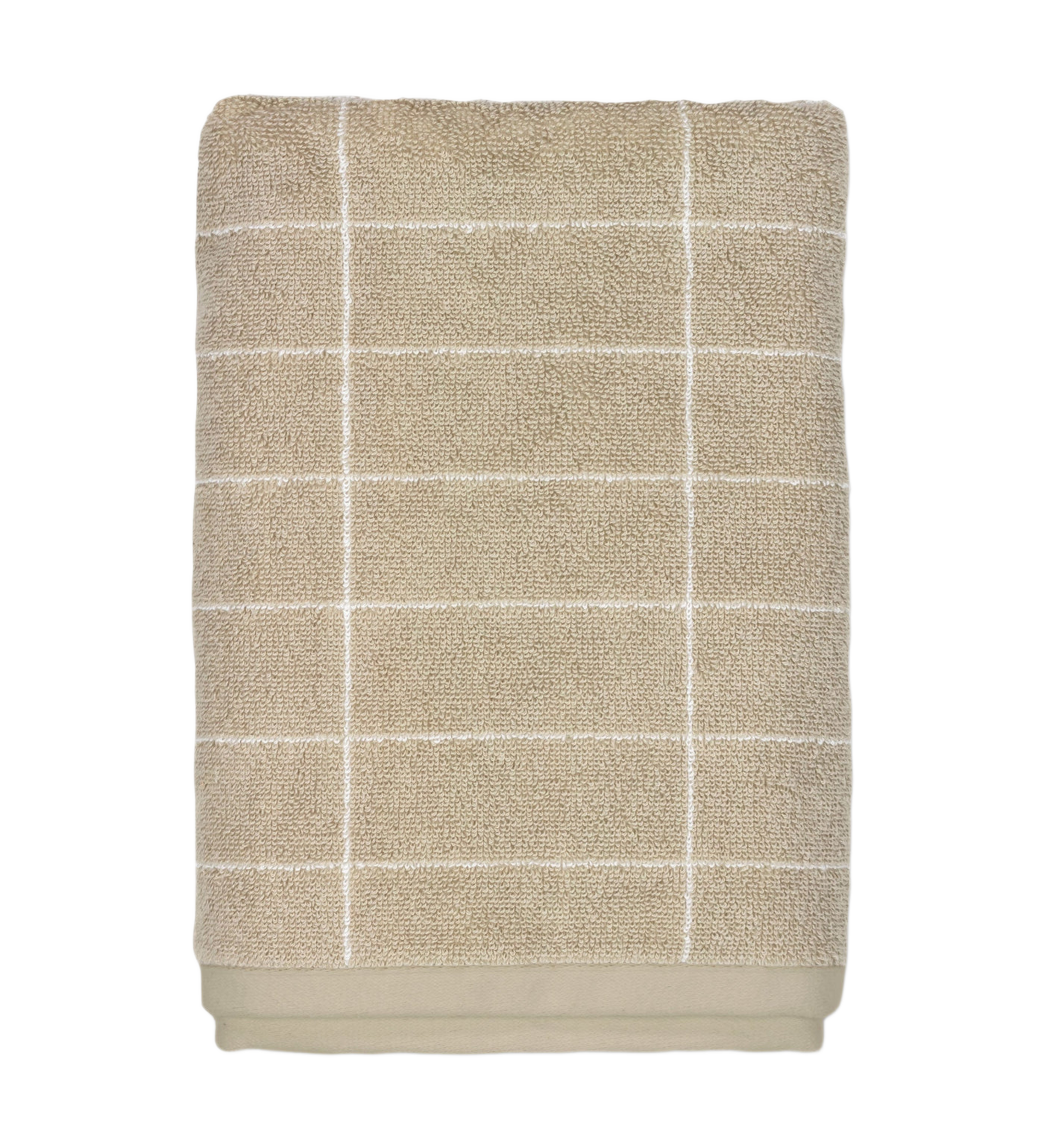 tile stone towel - sand off/white 