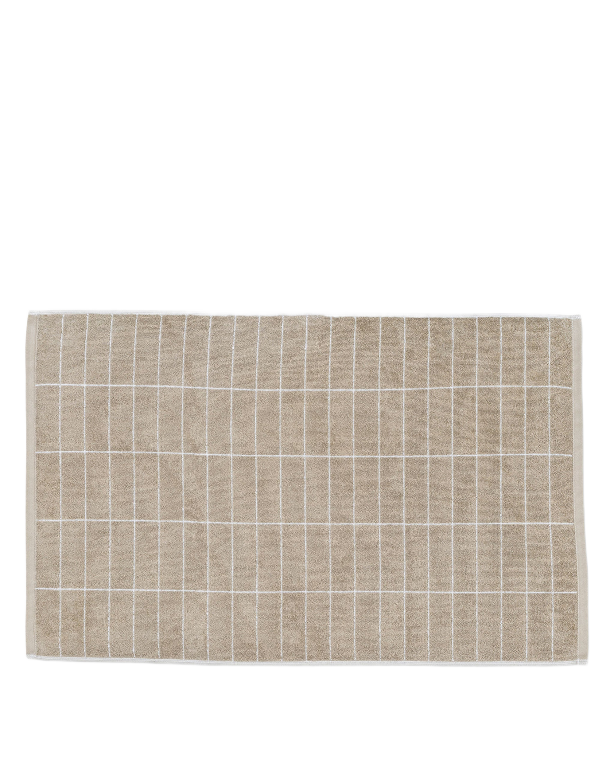 tile stone bath mat - sand off/white 
