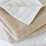 tile stone bath towel - sand off/white 