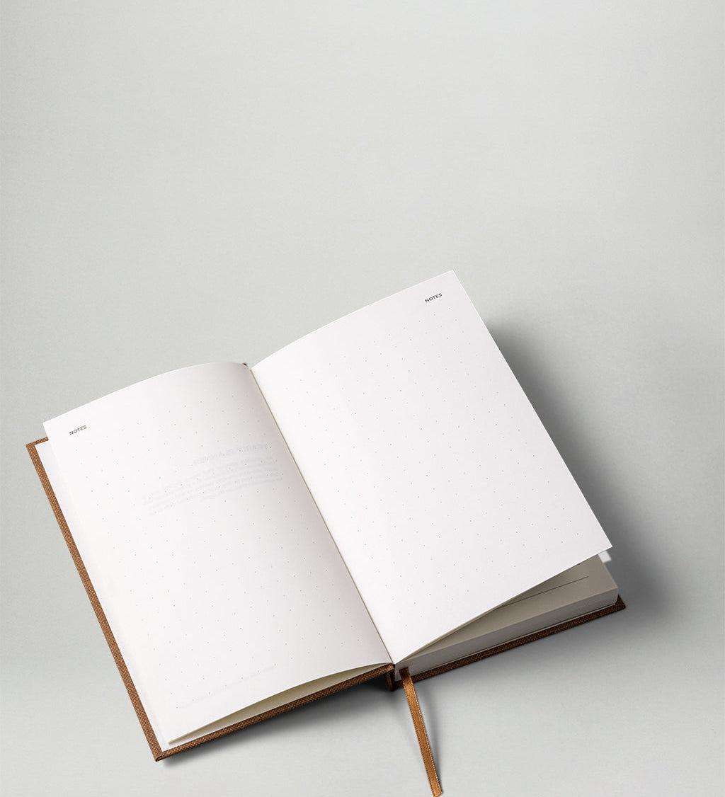 yearly planner brown