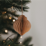 paper ornament 10cm - brown