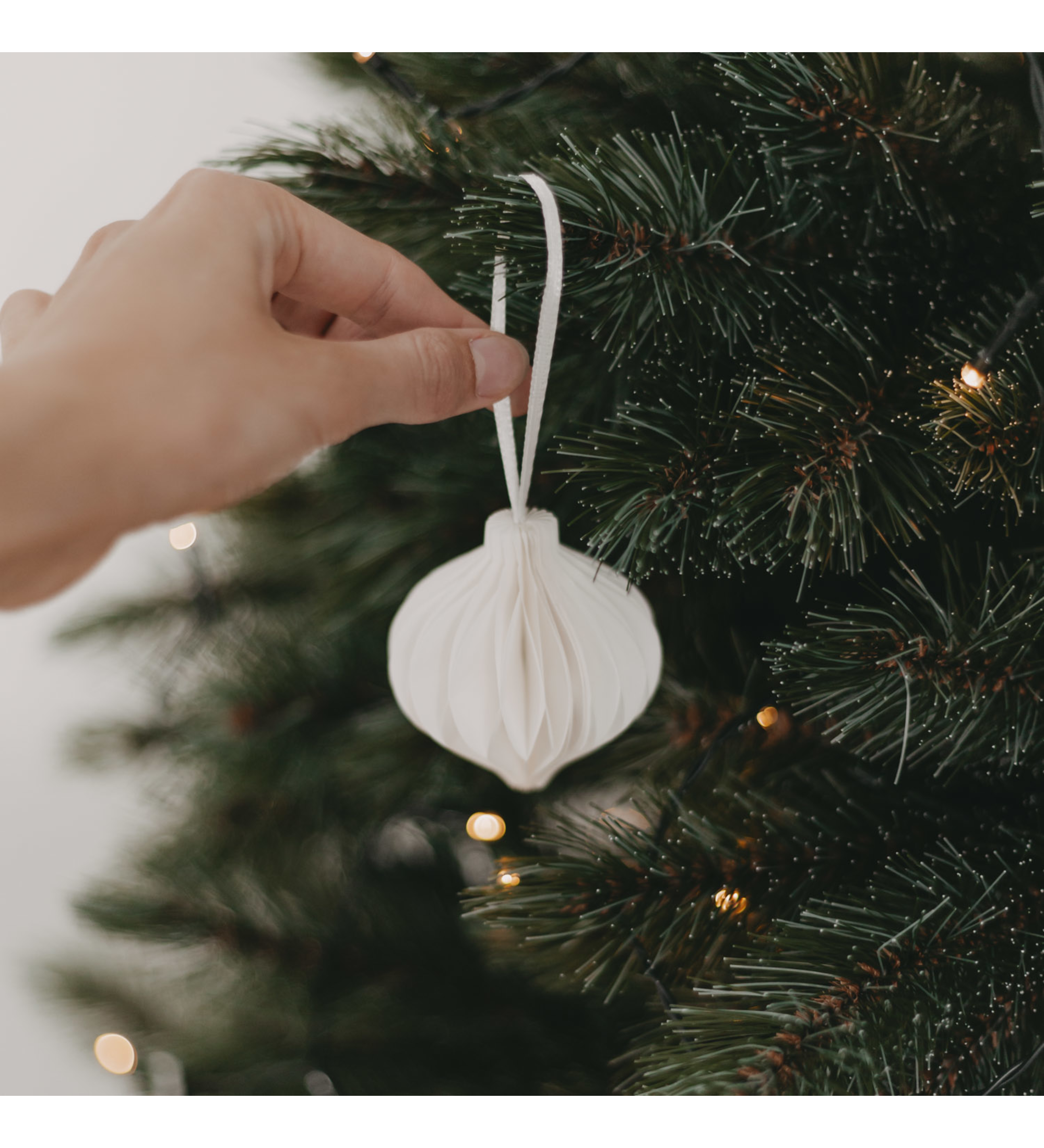 paper ornament 7cm - nature