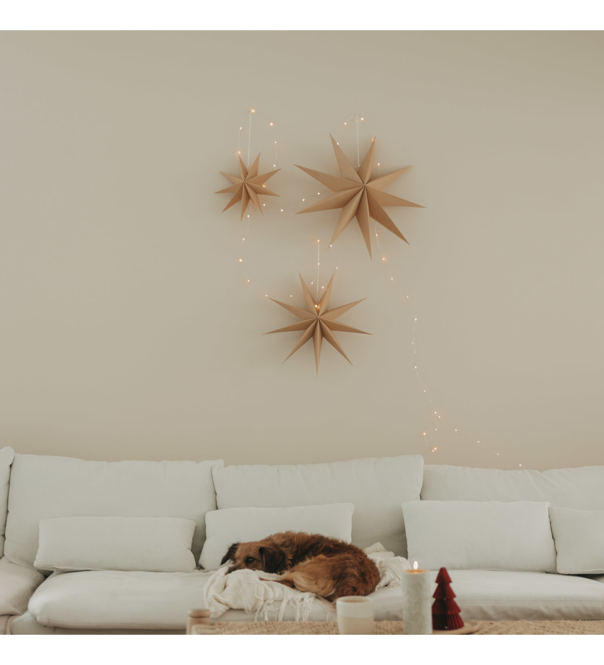 paper star - brown large