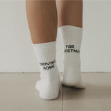 socks - driving home for christmase white 35-38