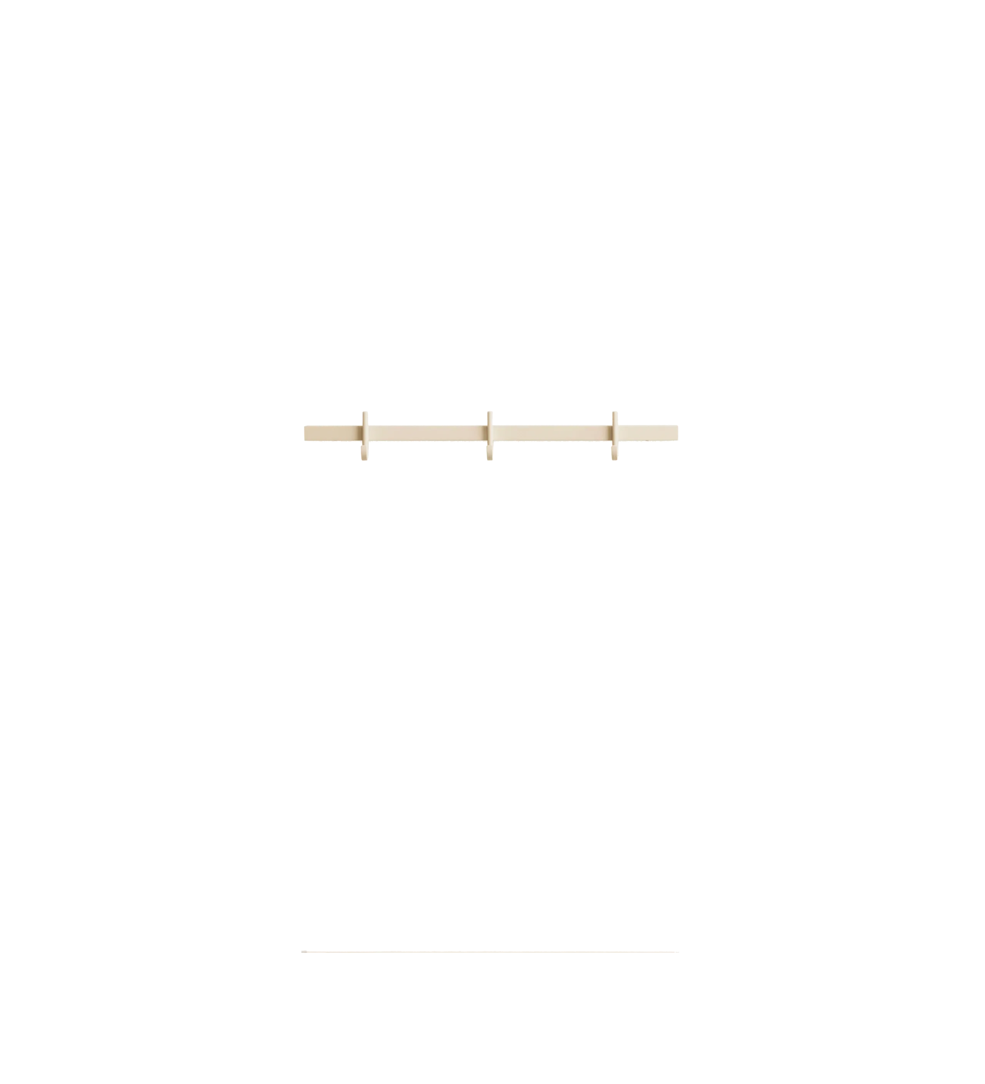 relief - hook rail small ash
