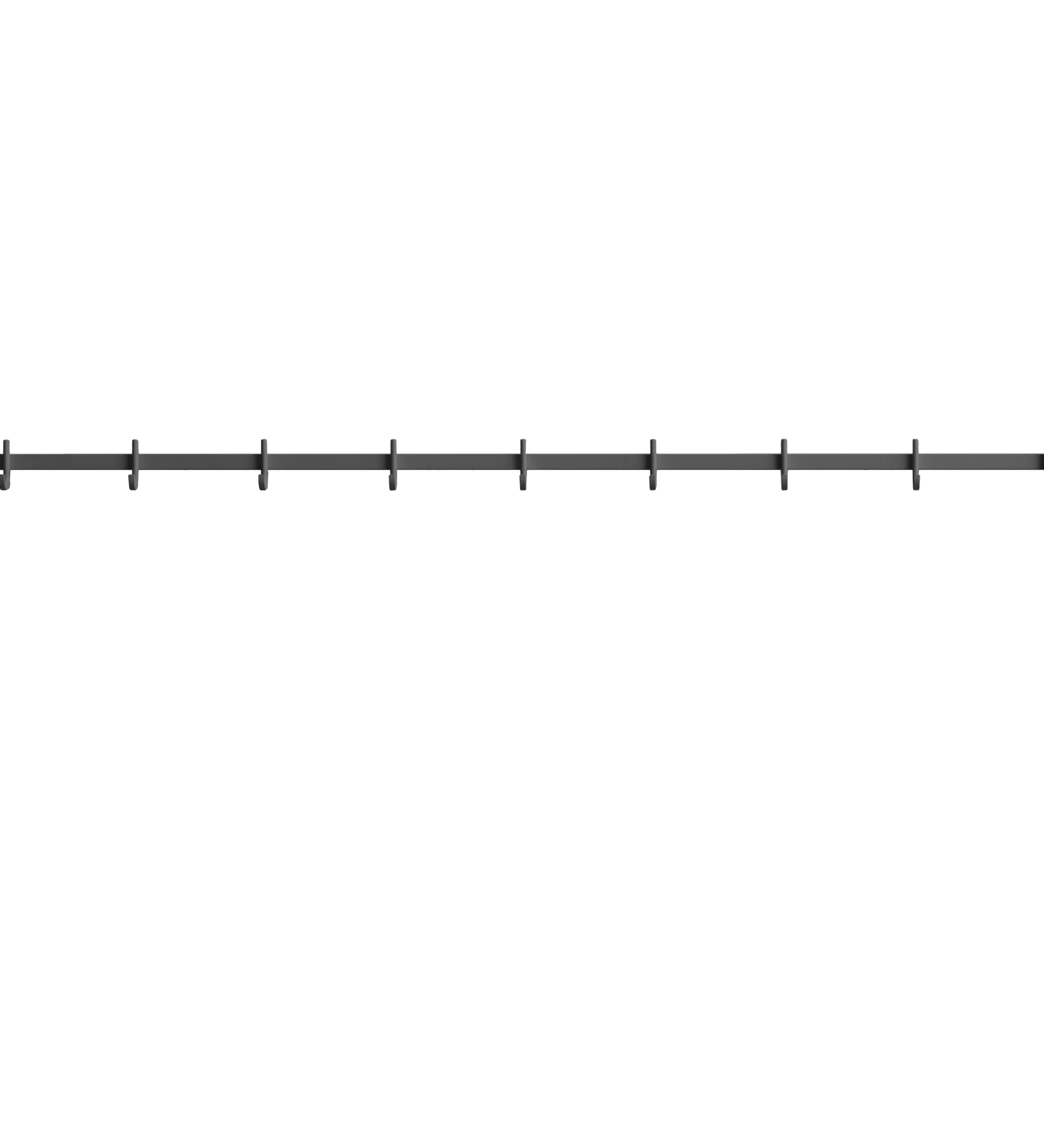 relief - hook rail medium grey