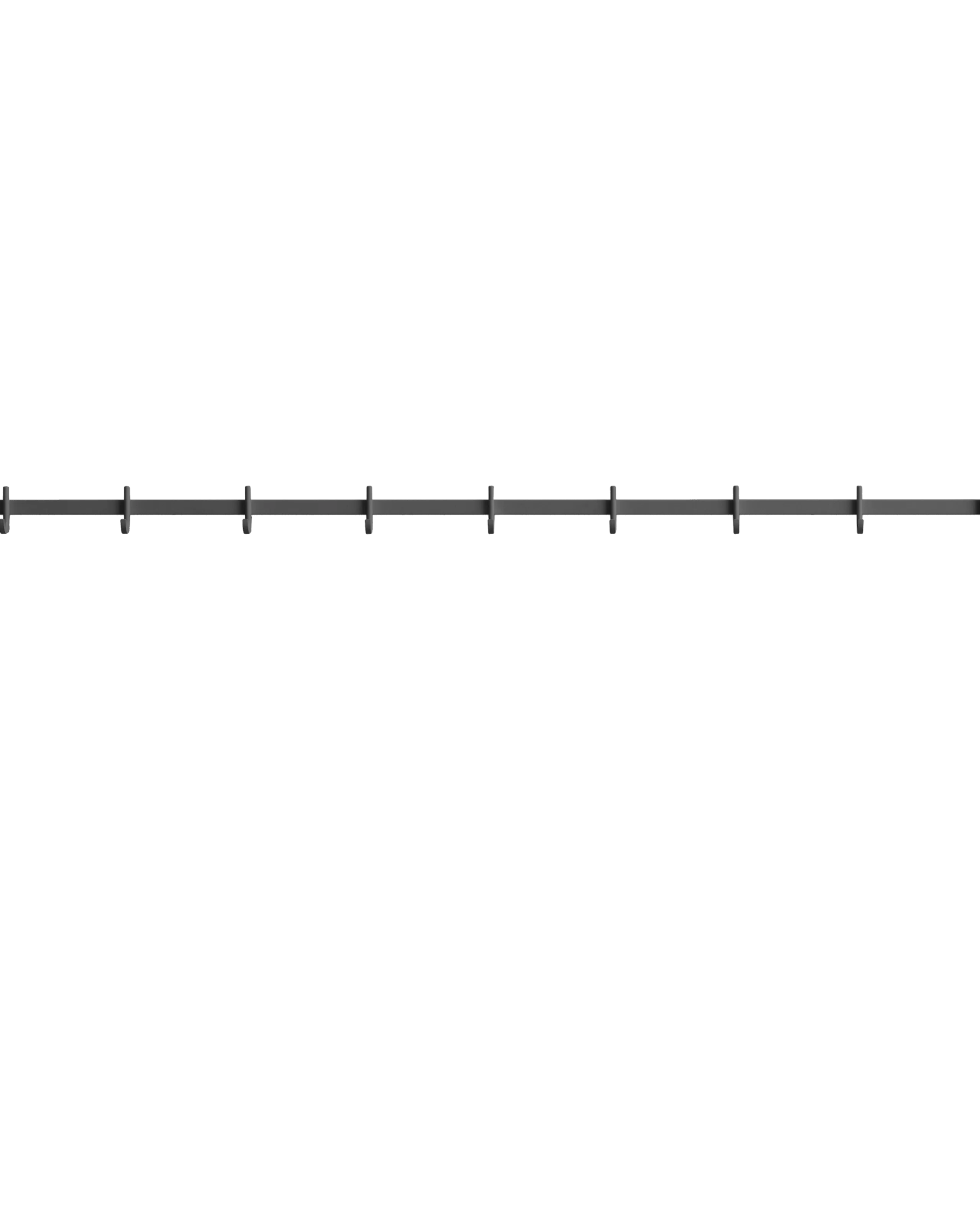 relief - hook rail medium grey