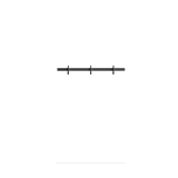 relief - hook rail small grey