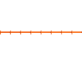 relief - hook rail medium orange