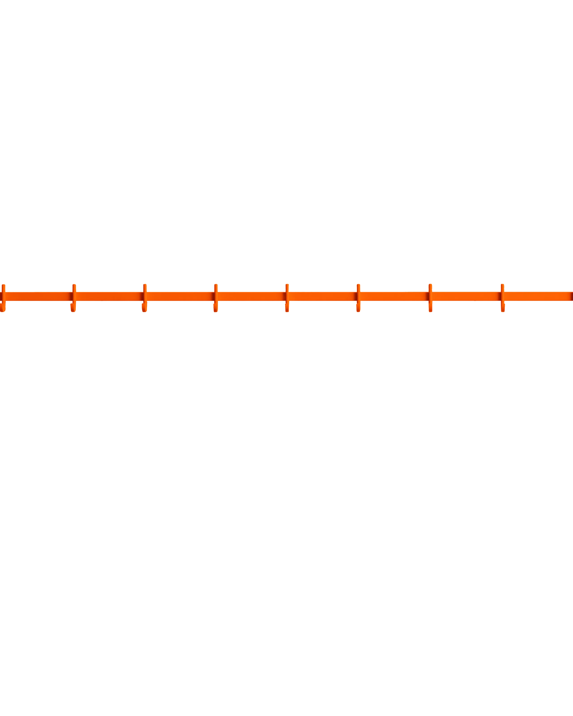 relief - hook rail medium orange