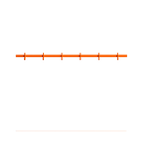 relief - hook rail medium orange