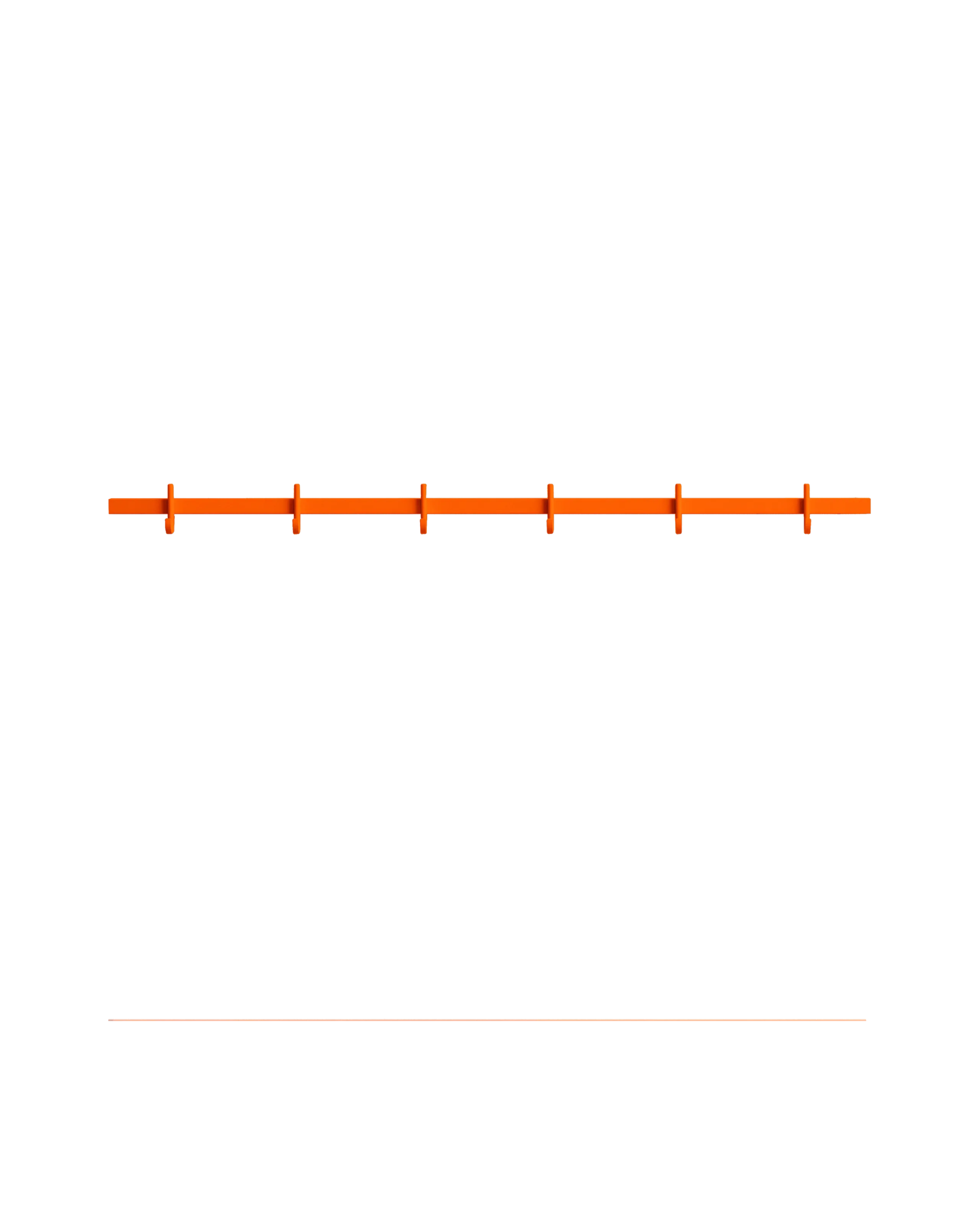 relief - hook rail medium orange