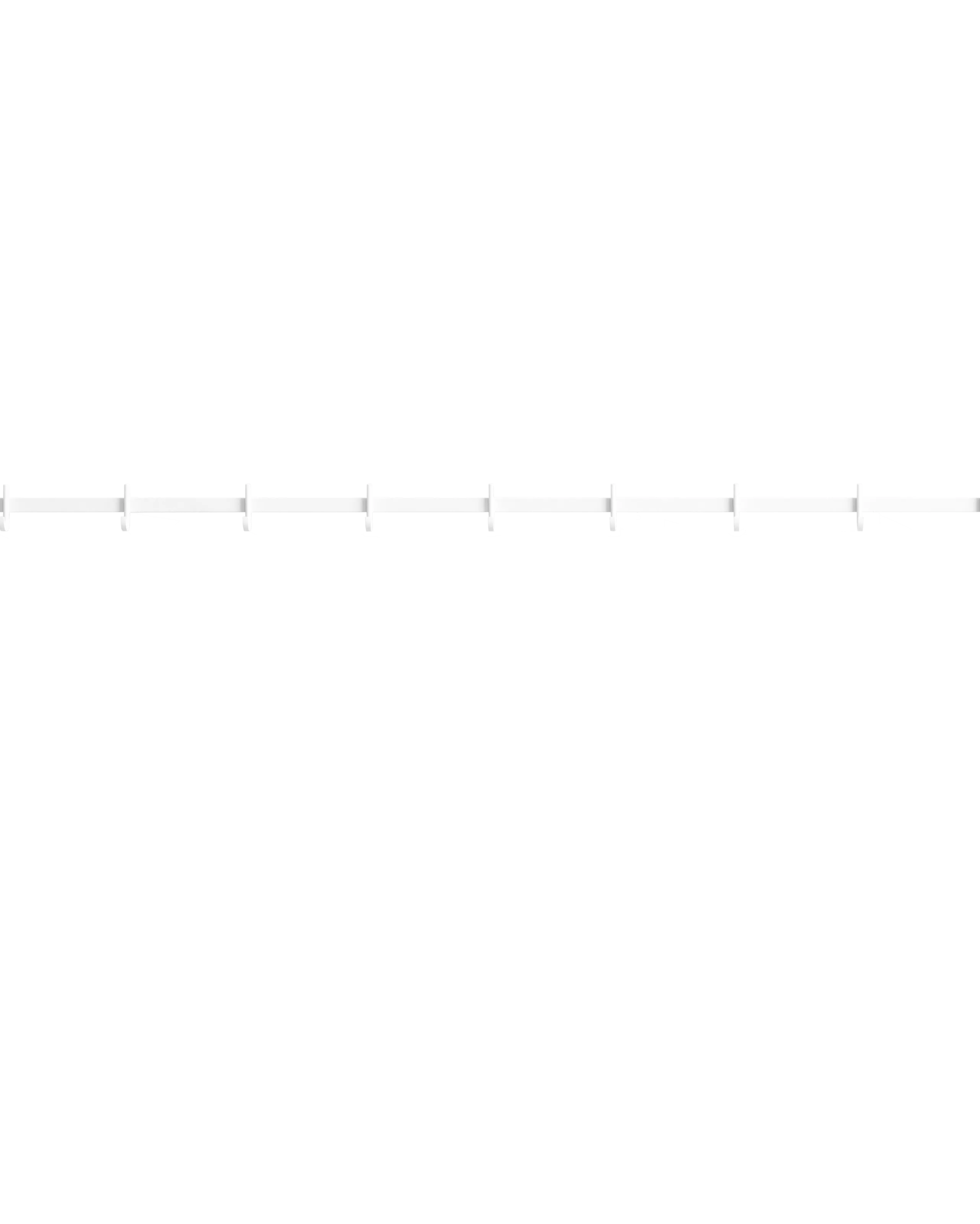 relief - hook rail medium white