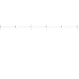 relief - hook rail medium white
