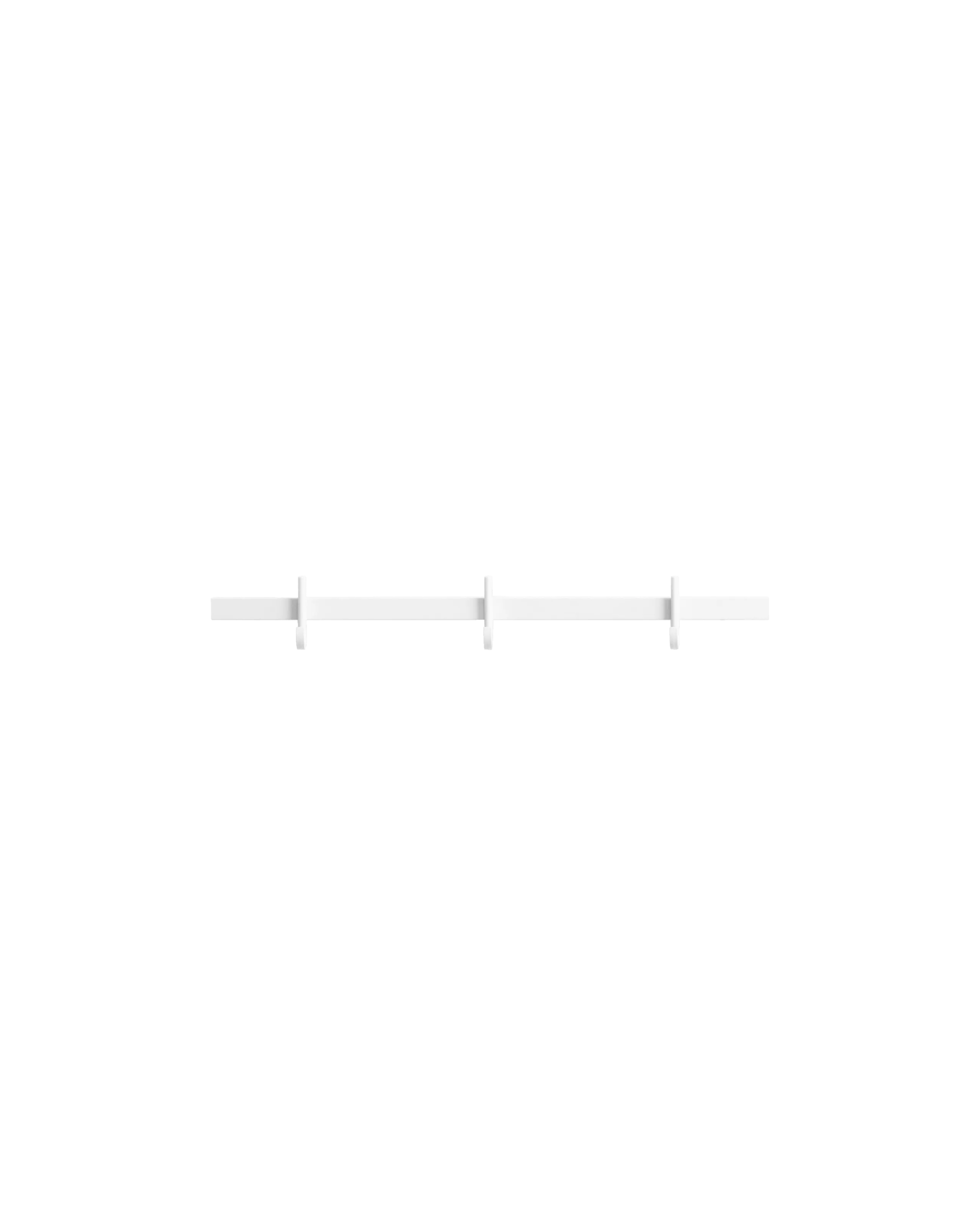 relief - hook rail small white