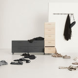 relief - chest of drawers low grey