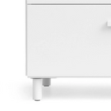 relief - chest of drawers low white