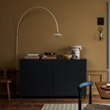 relief - chest of drawers wide grey