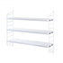 string pocket white/white