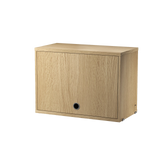 string system schank mit klapptür oak 58/30