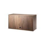 string system schank mit klapptür walnut 78/30