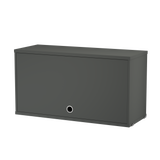 string system schank mit klapptür dark grey 78/30