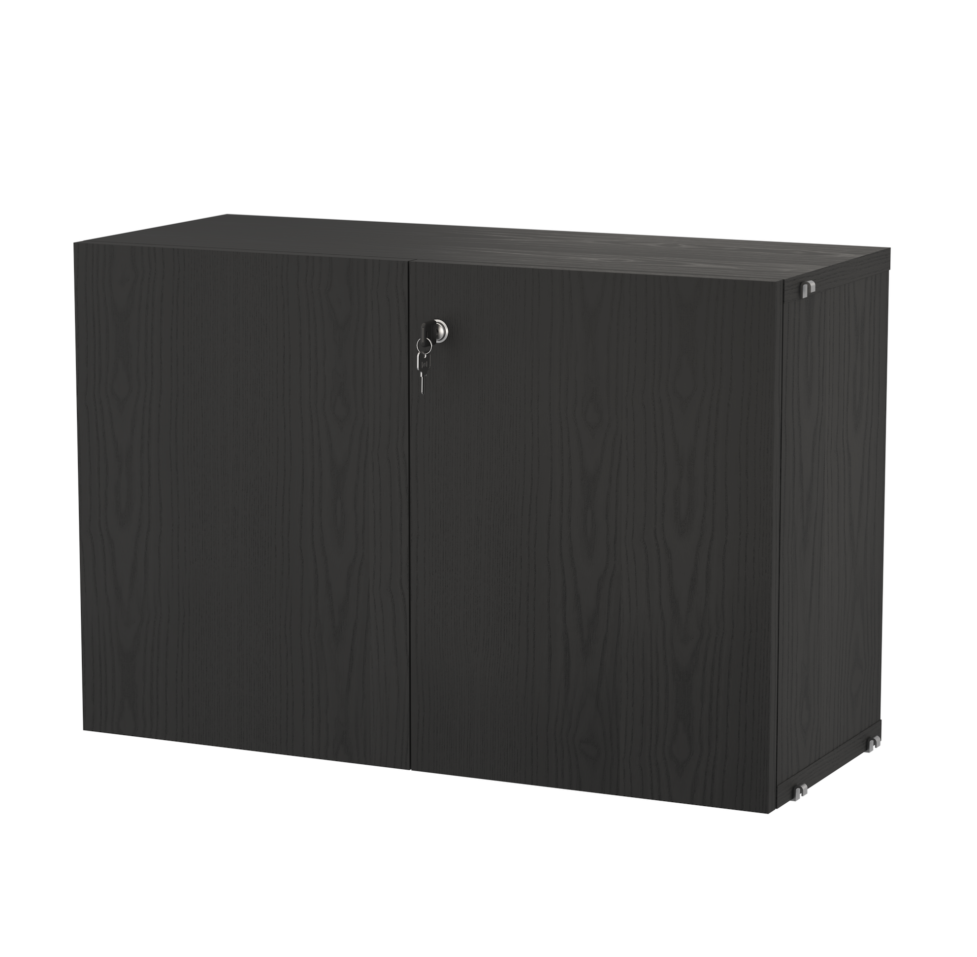 string system schrank mit schloss black stained ash