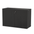string system schrank mit schloss black stained ash