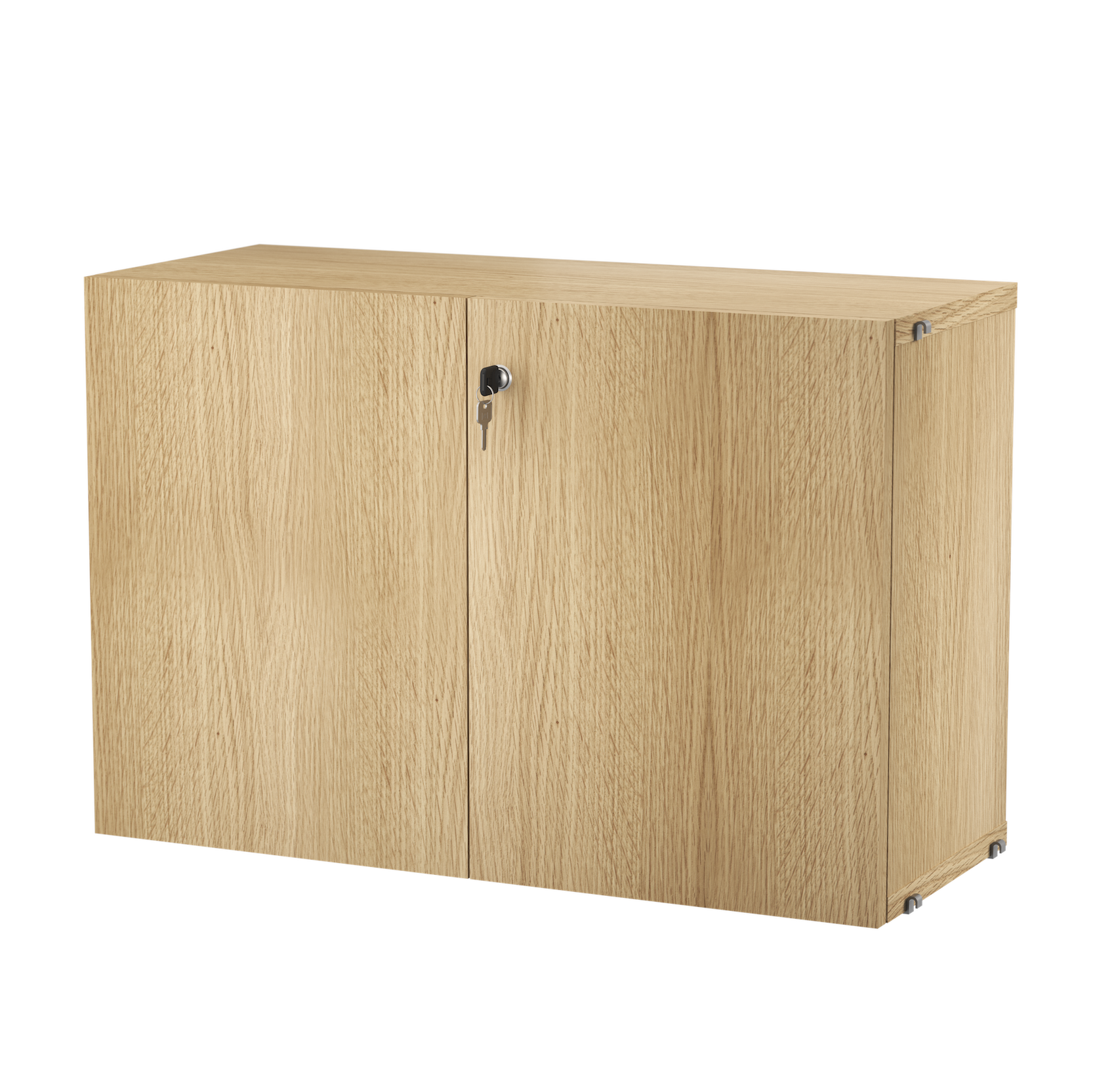string system schrank mit schloss oak