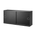 string system schrank mit schiebetüren black stained ash 78/20