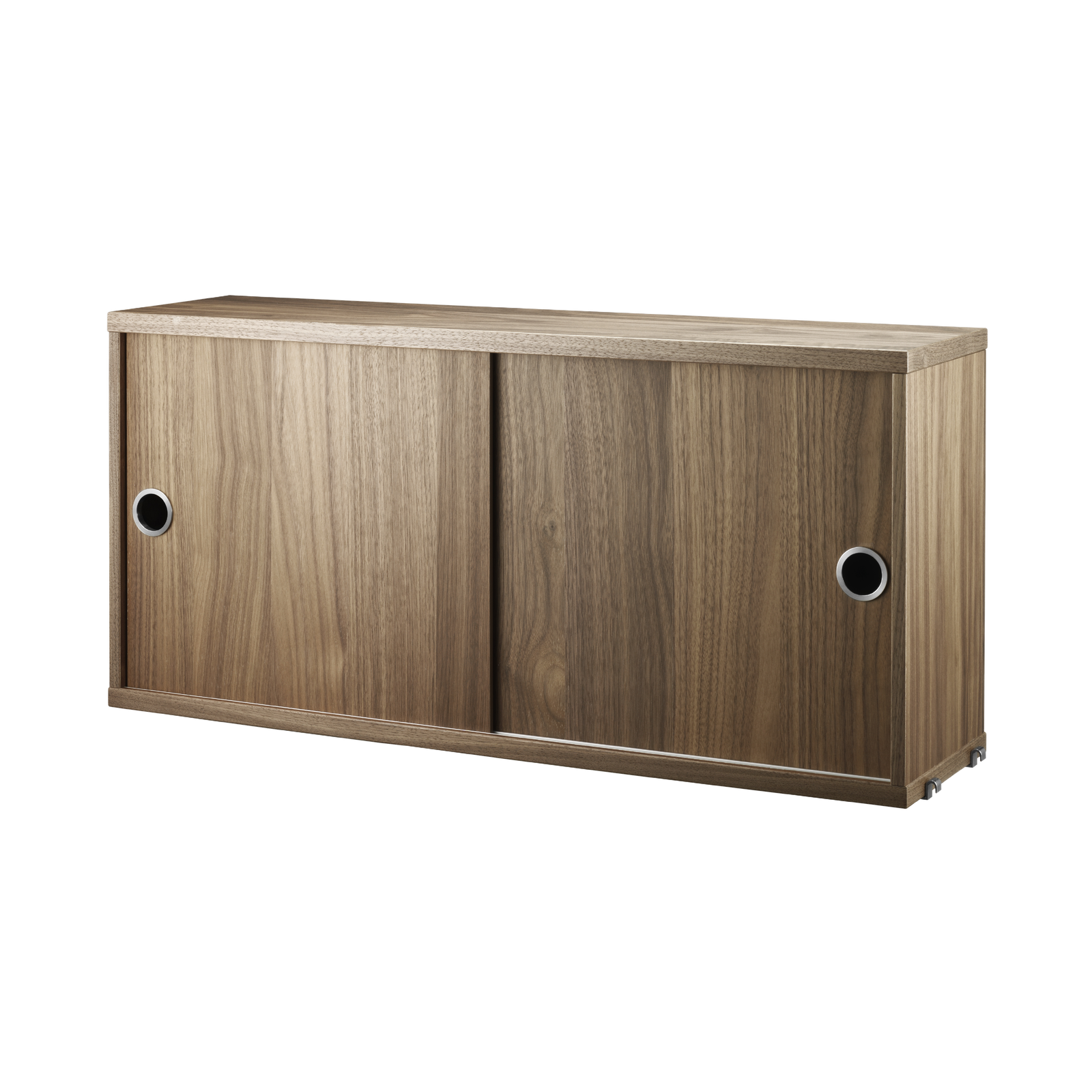 string system schrank mit schiebetüren walnut 78/20