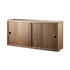 string system schrank mit schiebetüren walnut 78/20
