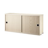 string system schrank mit schiebetüren ash 78/20