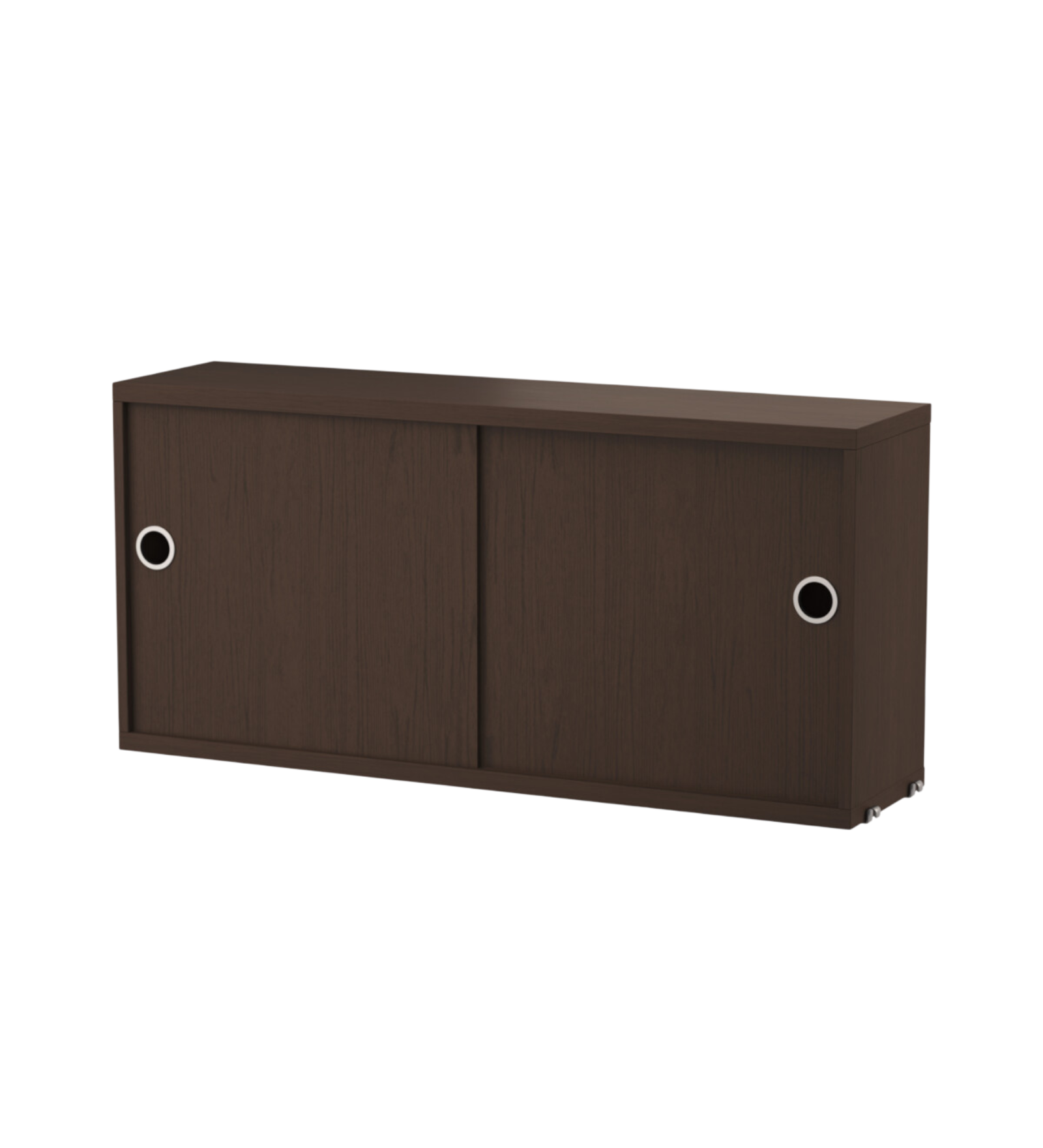 string system schrank mit schiebetüren dark oak 78/20