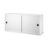 string system schrank mit schiebetüren white 78/20