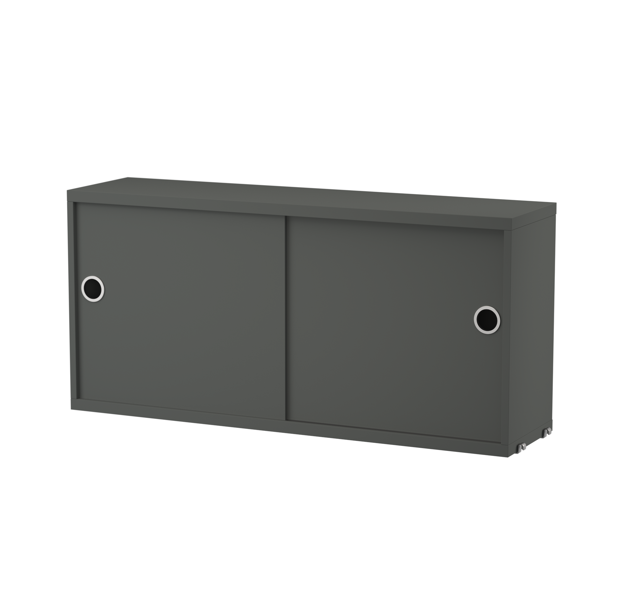 string system schrank mit schiebetüren dark grey 78/20