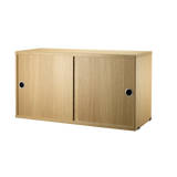 string system schrank mit schiebetüren oak 78/30