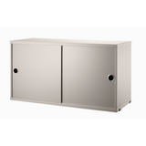 string system schrank mit schiebetüren beige 78/30