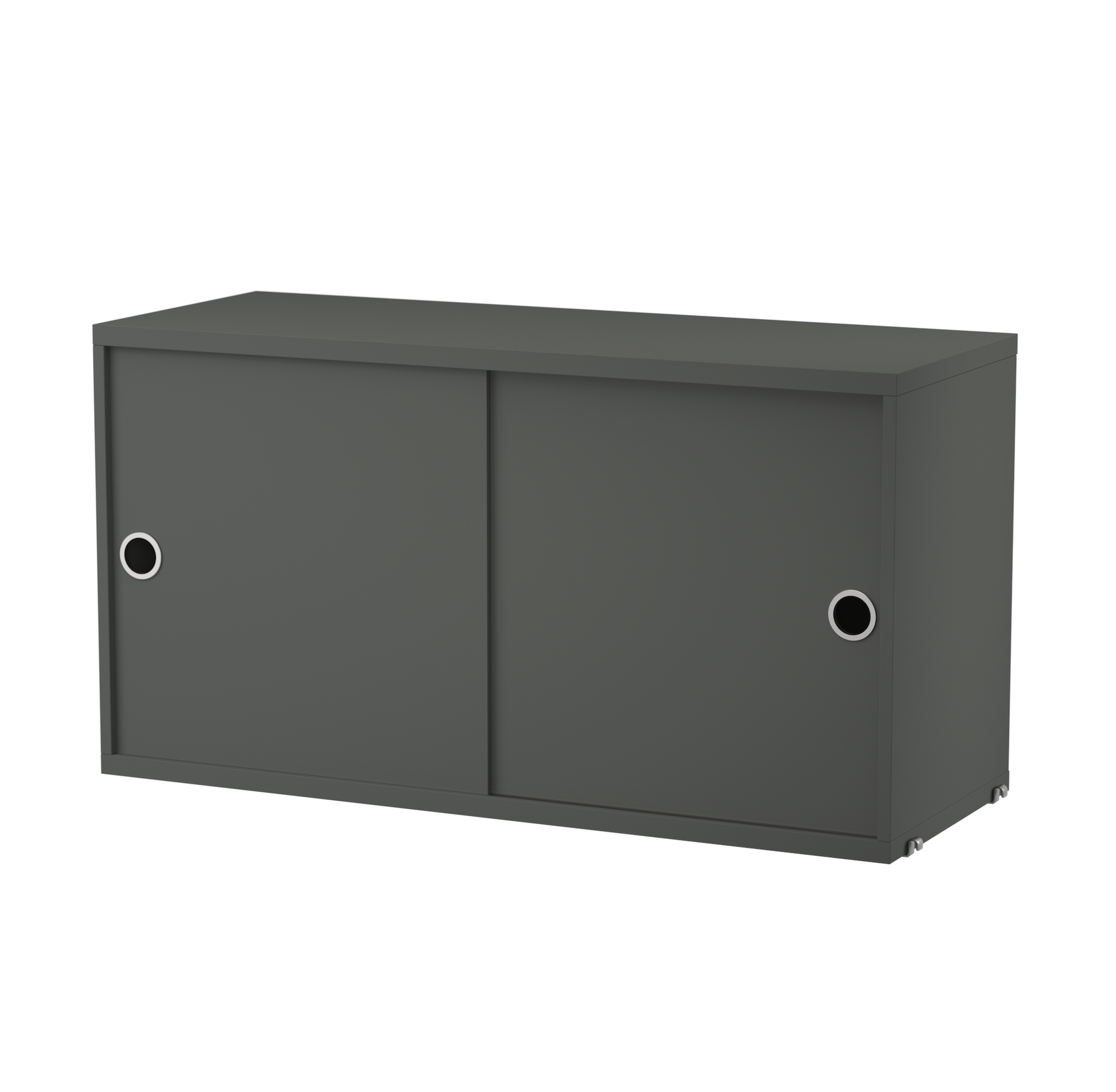 string system schrank mit schiebetüren dark grey 78/30
