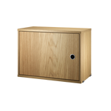 string system schrank mit schwingtür oak