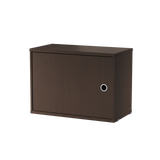 string system schrank mit schwingtür dark oak